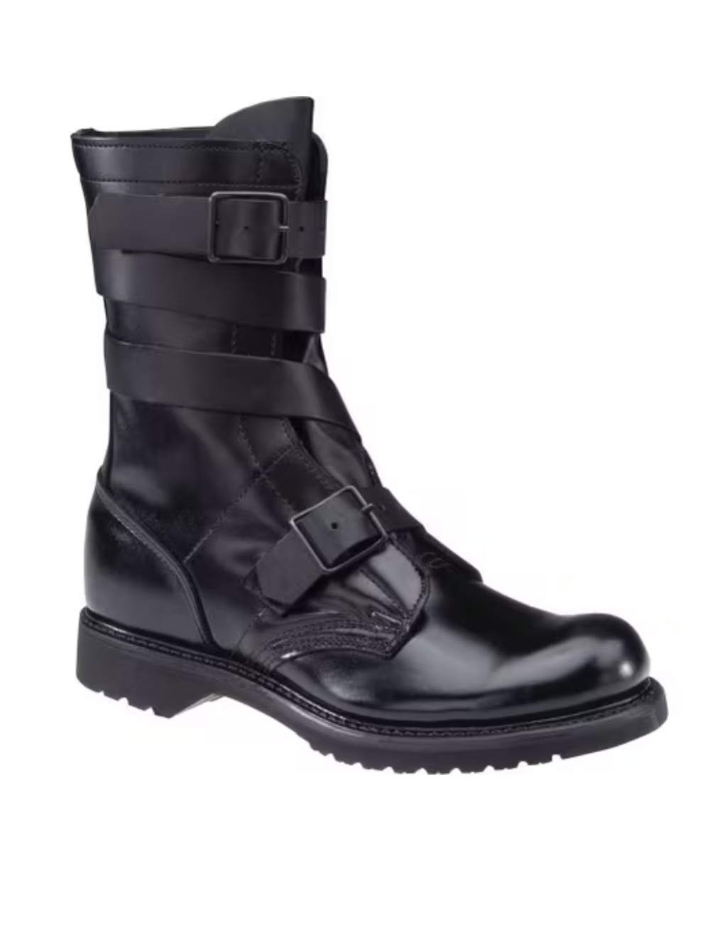 Corcoran Tanker Boots Men’s Size 11 E Black Leather Strap Buckle